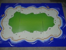 Klemmbausteine Legokomplatibel 6x Bauplatte komplette Insel Piraten Insulaner kg