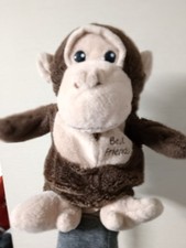 Süßes kleines Äffchen als Handpuppe, Brauntöne