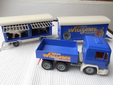 Siku 3722 MAN F90 Zugmaschine mit 2 Zirkusanhängern Zirkus Williams unbespielt