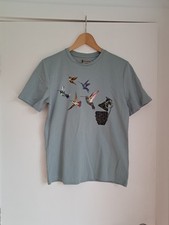 Teens Moda Bandidos T-Shirt 14 Jahre grün Vogel Granate Gummidruck weich neu ohne Etikett