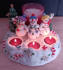 PartyLite Kerzenhalter"WINTERMÄRCHEN"Teelichte/Pillar/Gläser/RAR Vintage/ X-mas*