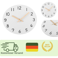 Rahmenlose Holzwanduhr 30cm