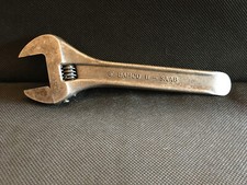 alter Rollgabelschlüssel 8“ BAHCO II - SAAB mit Kappenentferner/ Bordwerkzeug