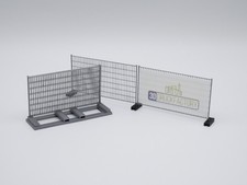 Bauzaun mit Transportgestell