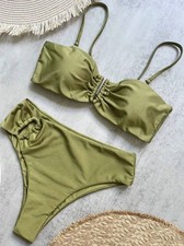 Bikini Khaki Grün  L 40 B/ C/
