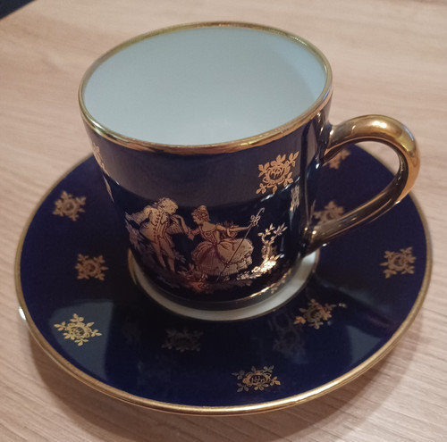 Limoges tasse untertasse - limoges,