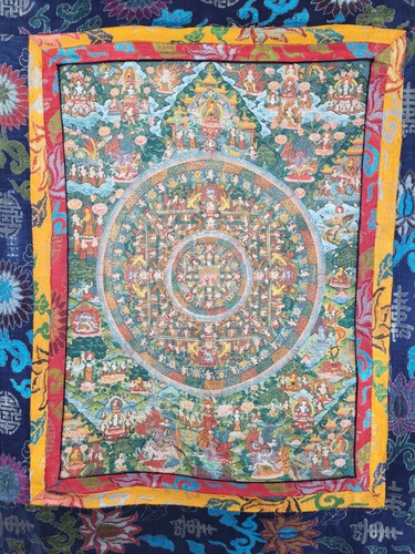 Tibetanischer thangka tibet - tibetanischer,