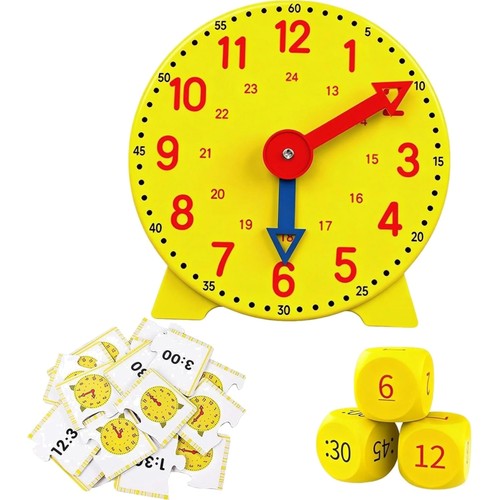 24h lernuhr kinder 12cm mit - 12cm,