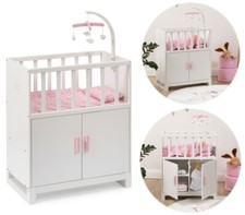 Puppenbett cozy mit schrank - puppenbett,