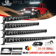 22-52 Gebogen LEDriving Lichtbalken Light BAR Straßenzulassung Offroad Auto SUV