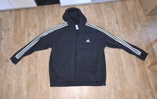 Adidas Hoodie Jacke, 3XL, XXXL, Softjacke, schwarz-weiss