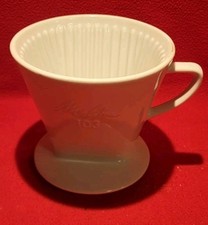 Melitta 103 Kaffeefilter -Schnellfilter Porzellanfilter Weiß - 3 Loch