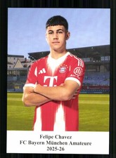 Felipe Chavez Autogrammkarte Bayern München Amateure 2025-26