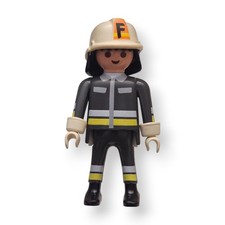 Playmobil Figur Frau Feuerwehr Einsatzjacke Helm Kleidung Uniform