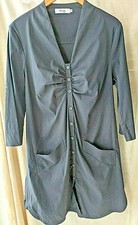 Myrine Antwerp Damen Kleid Grau Cotton Polyamid Elastan Size M Gebraucht