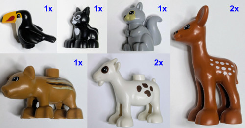 Lego duplo mixed animal lot - lego,