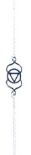 Armband ajna chakra 1 4cm - "ajna, chakra"