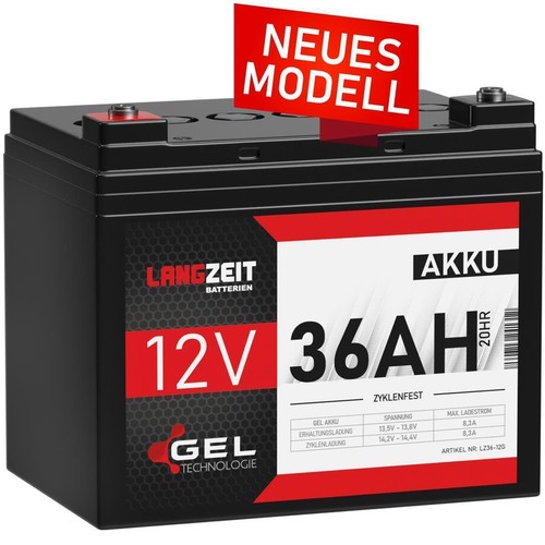 Akku 36ah 12v gel - 12v,