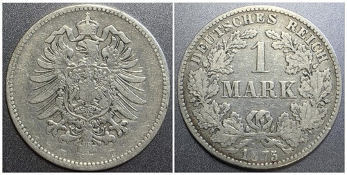 Mark stück 1875 deutsches - mark,