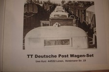 TT Deutsche Post Wagen - Set /  lim. Kleinserie mit Zertifikat von Uwe Kurz