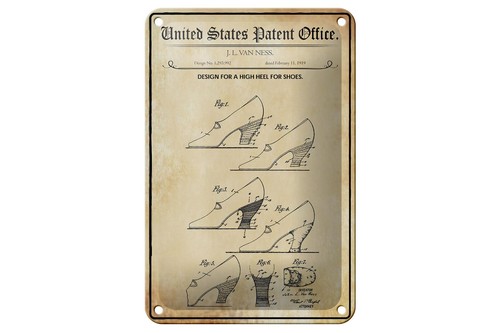Blechschild patent 12x18 - patent,