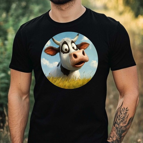 Herren shirt lustige kuh - herren,