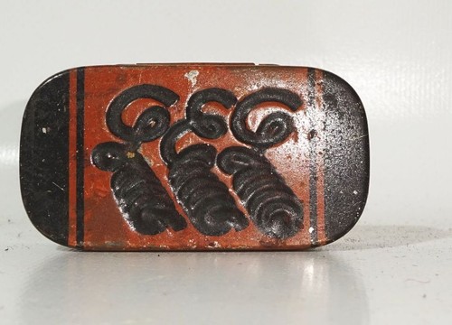 Alte blechdose kautabak - blechdose,