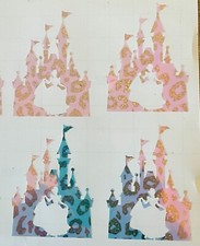 5 x HOLOGRAPHIC DISNEY Castle