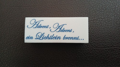Blanche stempel advent - la,