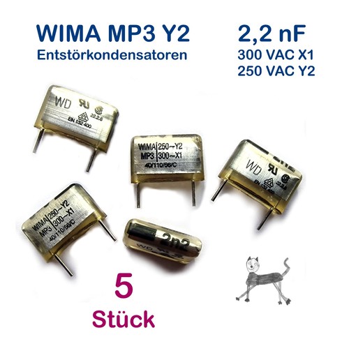 Stück 2nf 2200pf wima - 2200pf,