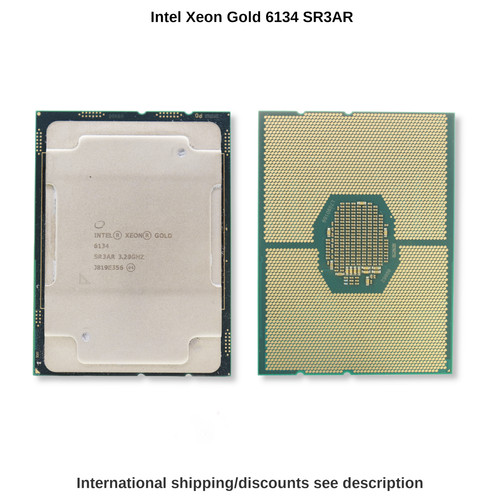 Intel xeon gold 6134 sr3ar - xeon,