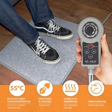 Heizmatte Heizteppich Wärmematte Schreibtischheizung Thermostat Timer PVC Matte