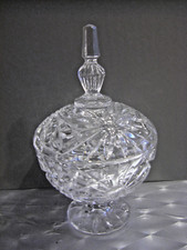 Konfektschale mit Deckel, Kristallglas, Zustand, unbenutzt wie NEU !
