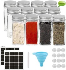 12x Gewürzgläser mit
