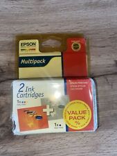 Epson T040 T041 Original Stylus C62 CX3200 Schwarz & Farbe Tintenpatronen Abgelaufen