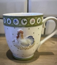 Villeroy & Boch Farmers Spring Kaffeebecher Henkelbecher Tasse Hahn und Henne 