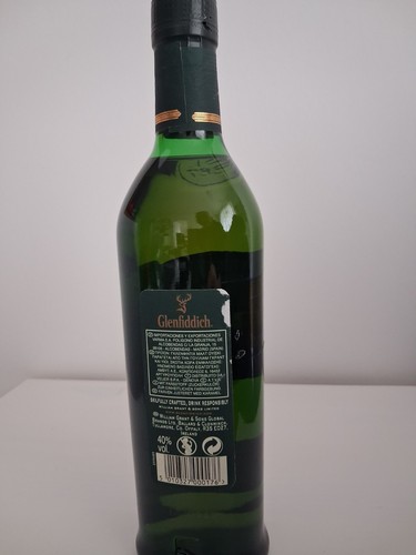 Glenfiddich single malt scotch - single,