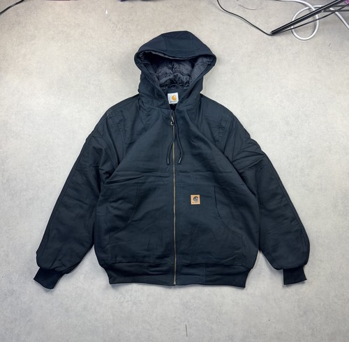 Carhartt black hooded zip - hooded,