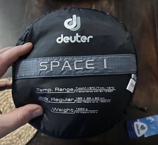 Deuter Space 1 grau +8 und -11 grad Deckenschlafsack Schlafsack neu hüttendecke 