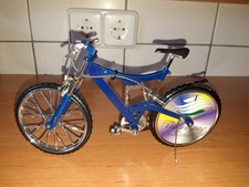 Fahrrad Miniatur Modell mit integrierten Feuerzeug in blau, neuwertig, ca. 24 cm