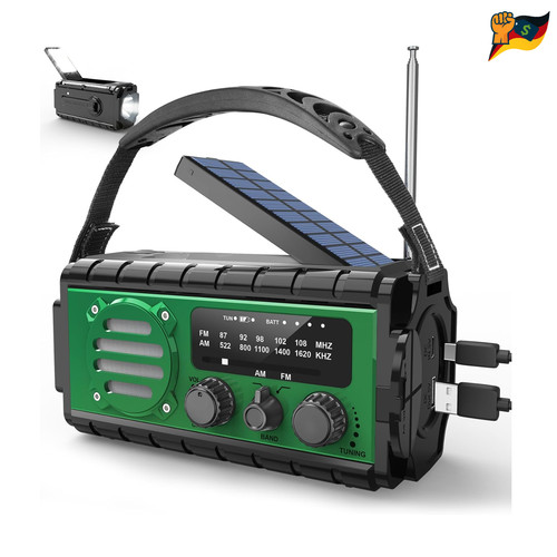 Milfech solar radio 20000mah - radio,