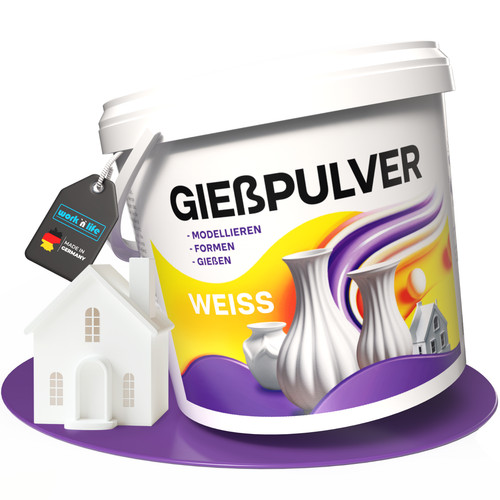 Gießpulver weiß gips zum - gießpulver,