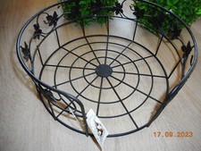 Deko Draht Korb Schwarz  : 27x27x11 cm Metallkorb Drahtkorb Aufbewahrungskorb