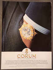 20. Corum Admiral´s Cup Marées Uhren Armbanduhr Werbeanzeige Reklame 1997