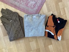 3x Set Strick Pullover Poncho