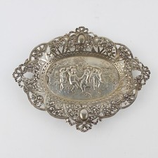 800 Silber Schale Korbschale