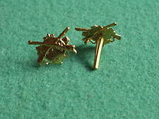 2 Pin Anstecker Reversnadel Hutabzeichen Kragenauflage gold Schütze Jagd Jäger