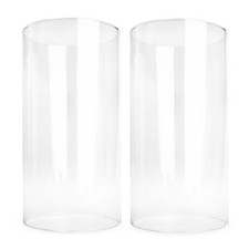 2 x Glaszylinder ohne Boden