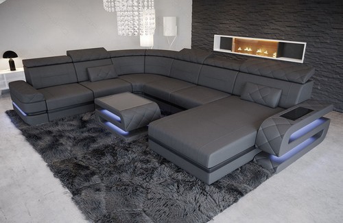 Ledersofa wohnlandschaft couch - ledersofa,