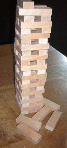 Holz stapelturm wackelturm - holz,